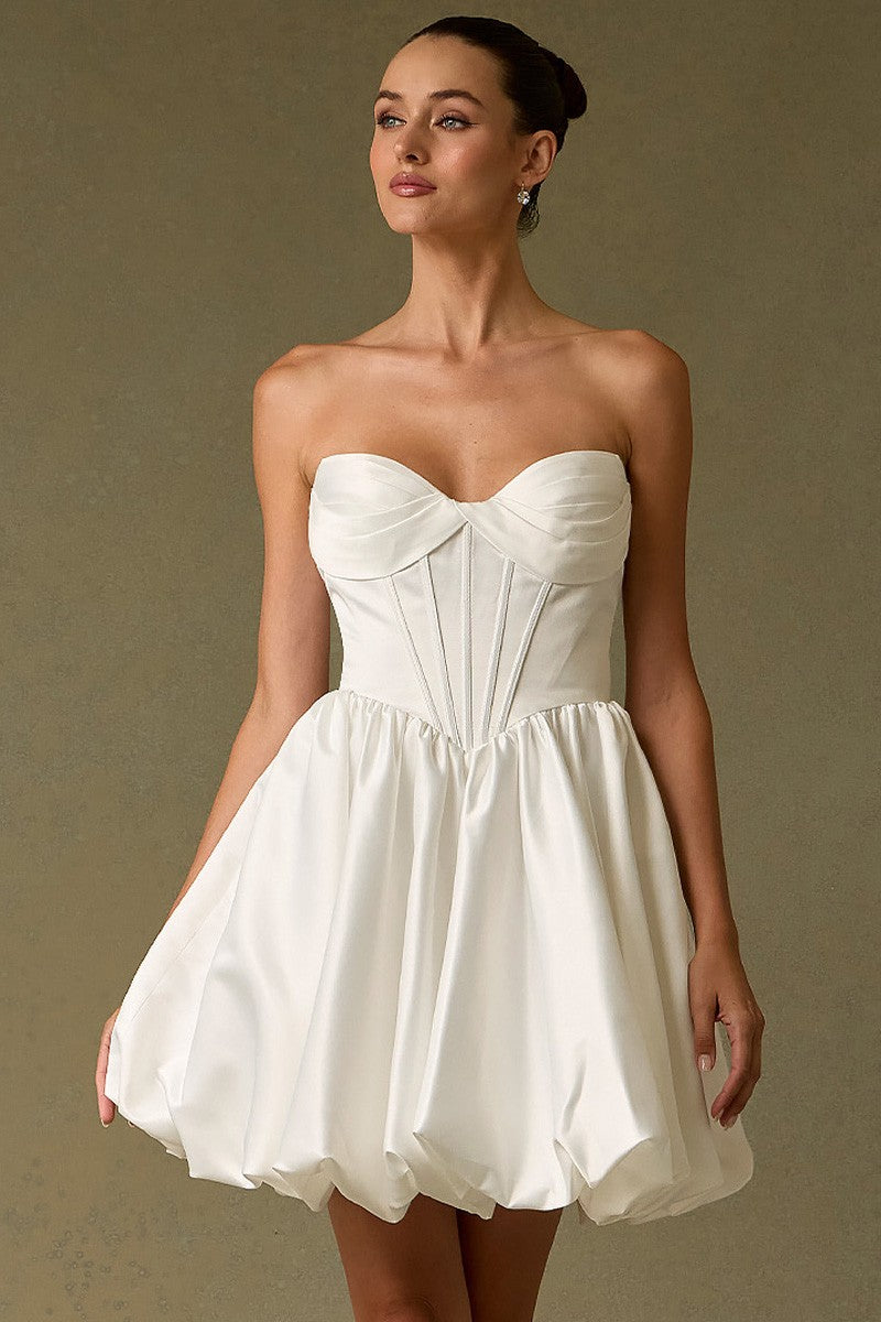 The Little White Satin Dress